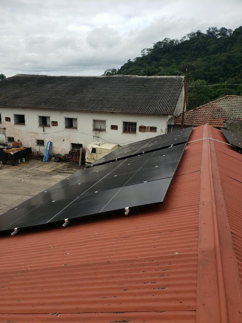 Instalación con vista a los cerros